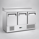 390L Commercial Saladette Prep Counter Fridge with GN Topper