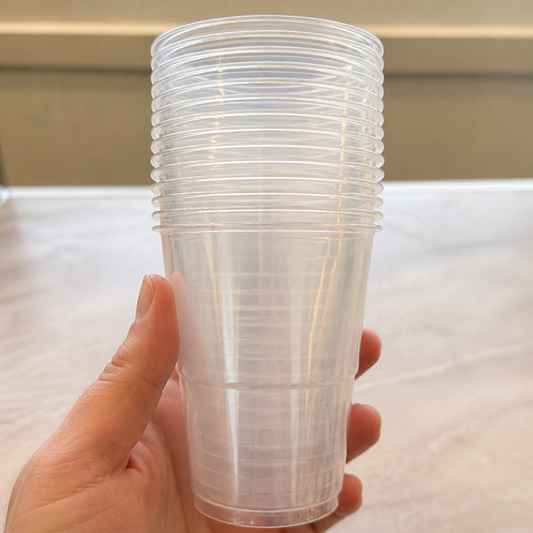 Commercial Disposable Half Pint Cups 285ml Clear 1000 Pack
