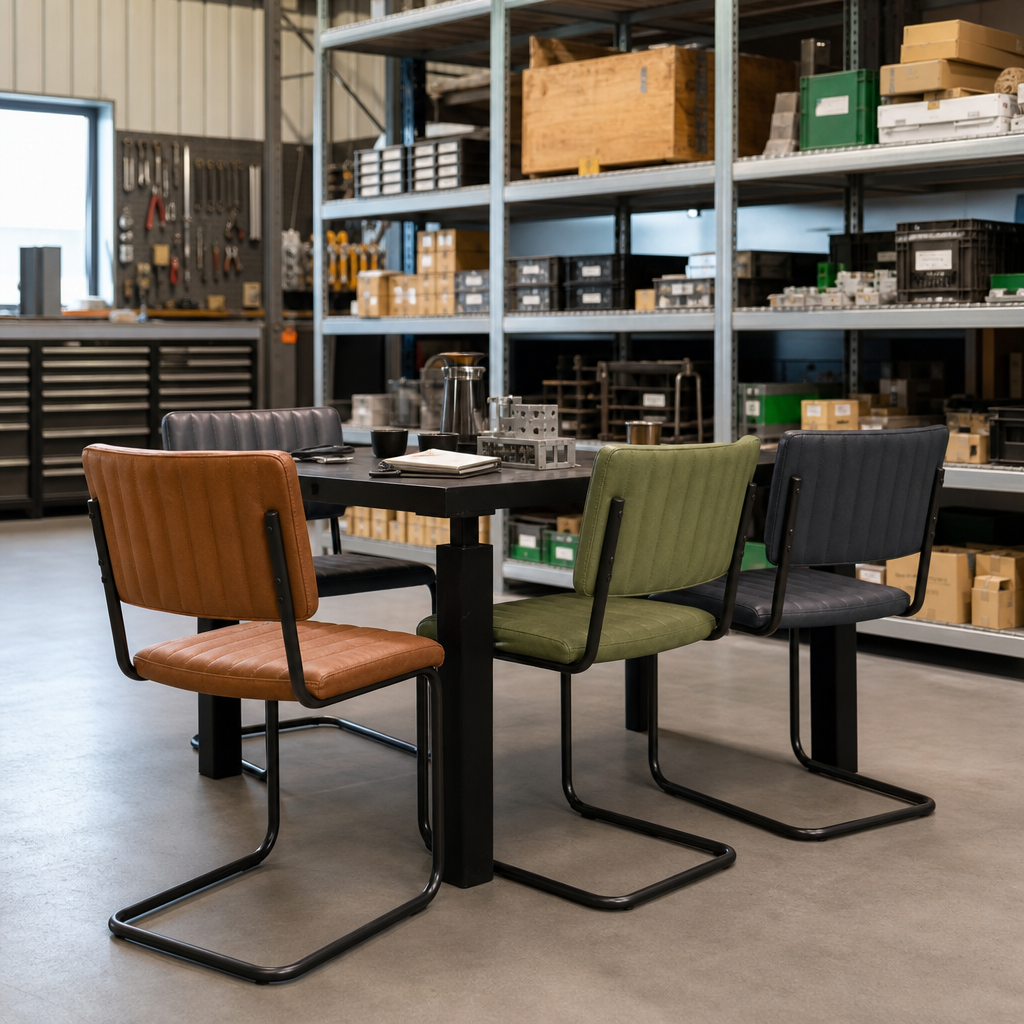 Cantilever Bistro Chair with Colour Options