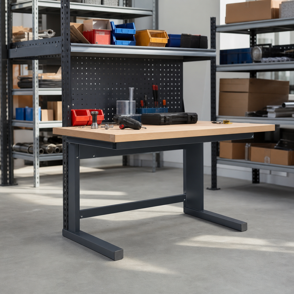 Cantilever Workbench 930x1500x800mm with Choice of Worktop