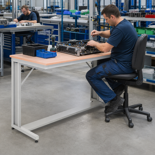 Cantilever Workbench 930x1500x800mm with Choice of Worktop