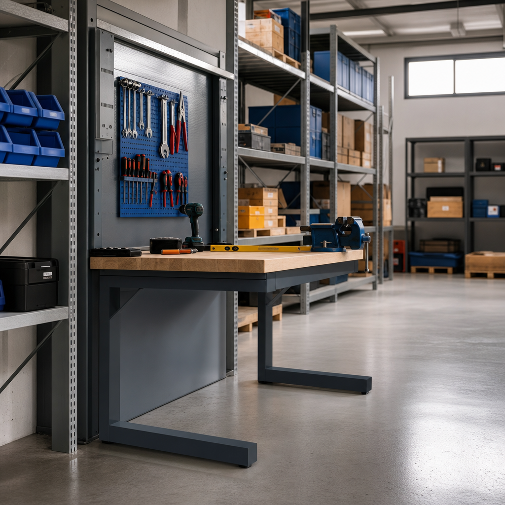 Cantilever Workbench 930x2000x800mm with Choice of Worktop