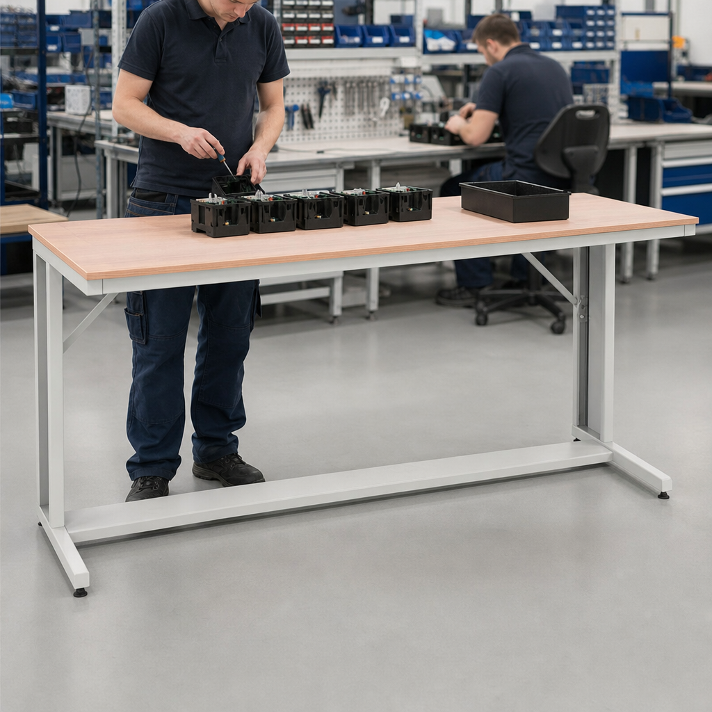 Cantilever Workbench 930x2000x800mm with Choice of Worktop