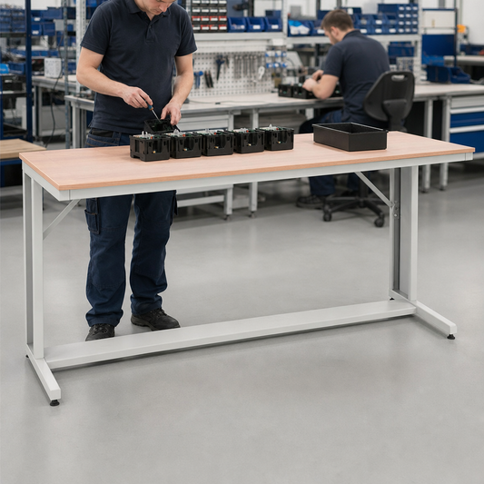 Cantilever Workbench 930x2000x800mm with Choice of Worktop