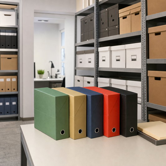 Cardboard Archive Storage Boxes 9cm Width