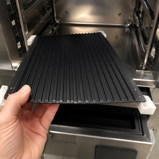 Commercial Ribbed Grill Plate 300mm for Paninis and Toasties