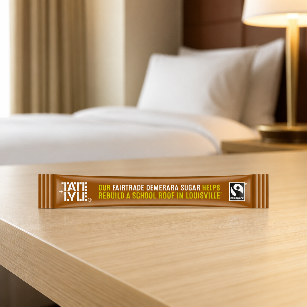 Commercial Fairtrade Demerara Sugar Sticks 1000 Pack 2.5kg