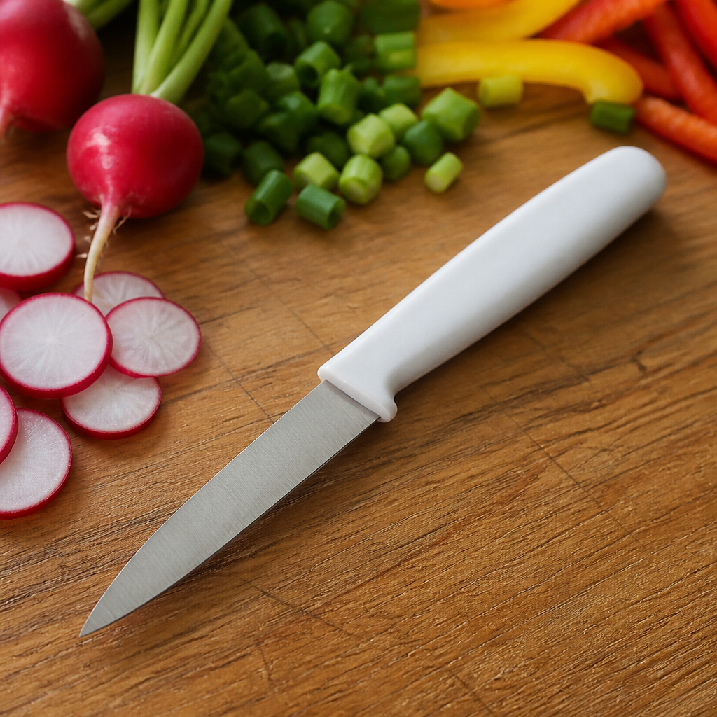 8.5cm ergonomic handle stainless steel commercial paring knife