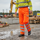 Premium High Visibility Overtrousers in Orange with EN471 and EN343 Compliance for Enhanced Safety