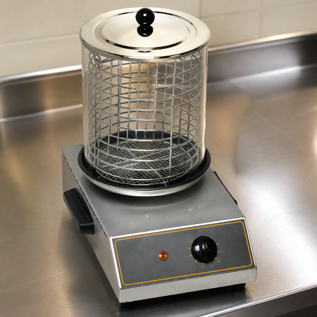 Commercial Hot Dog Warmer 40 Capacity Glass Display Unit