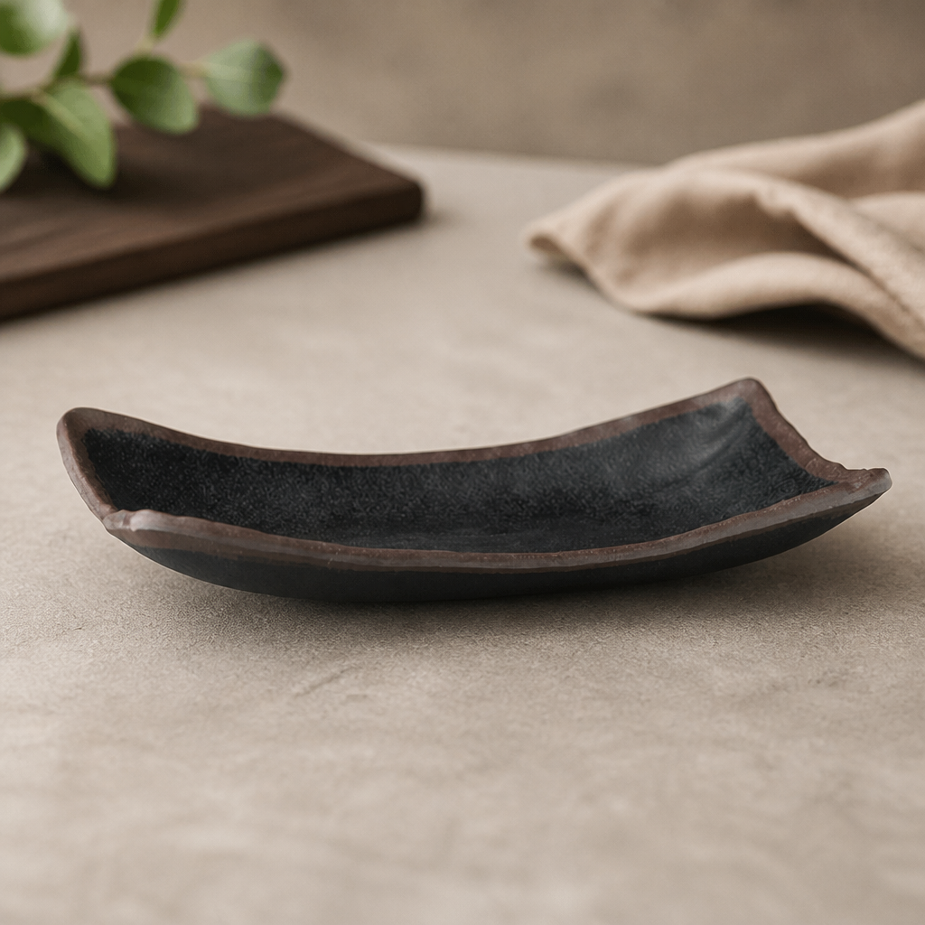 Commercial Melamine Platter 265x165mm Lightweight Stackable