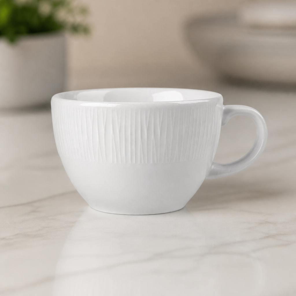 Commercial Bamboo Tea Cups 8oz - 12 Pack Catering Supplies