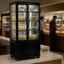 86Ltr Countertop Display Fridge Energy Efficient Curved Door