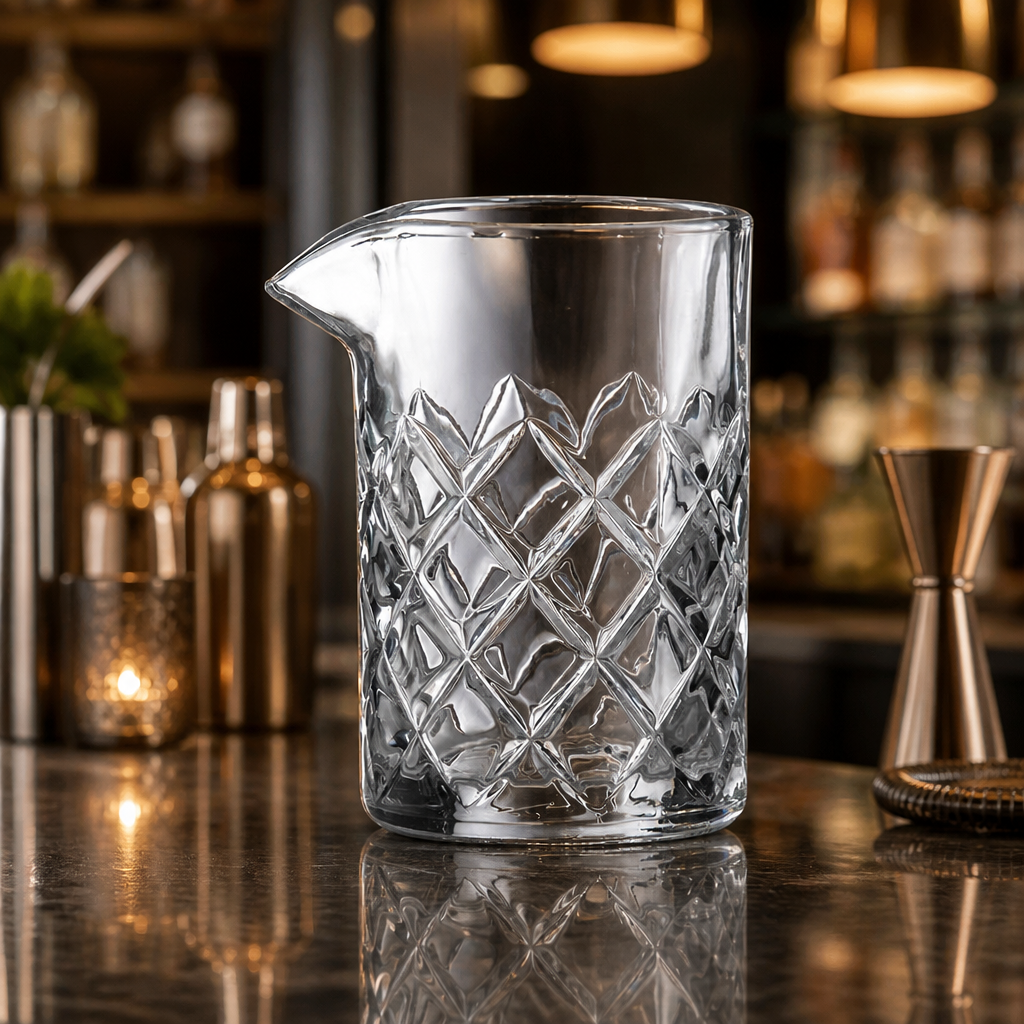 Commercial Cocktail Mixing Glass 400ml Speakeasy Design