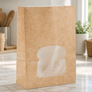 Recyclable Paper Sandwich Bags With Window 250 Pack