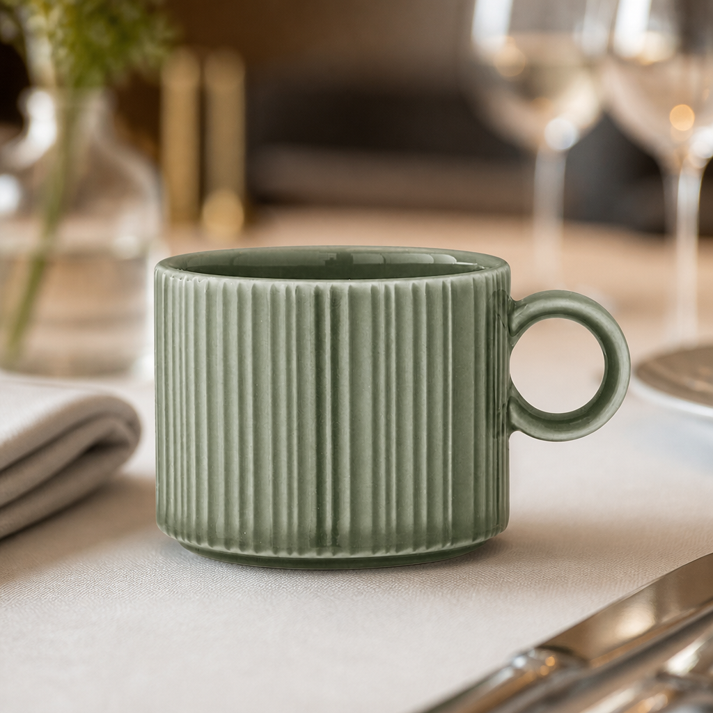 Commercial Can Cups 85ml Pack of 12 Durable Porcelain