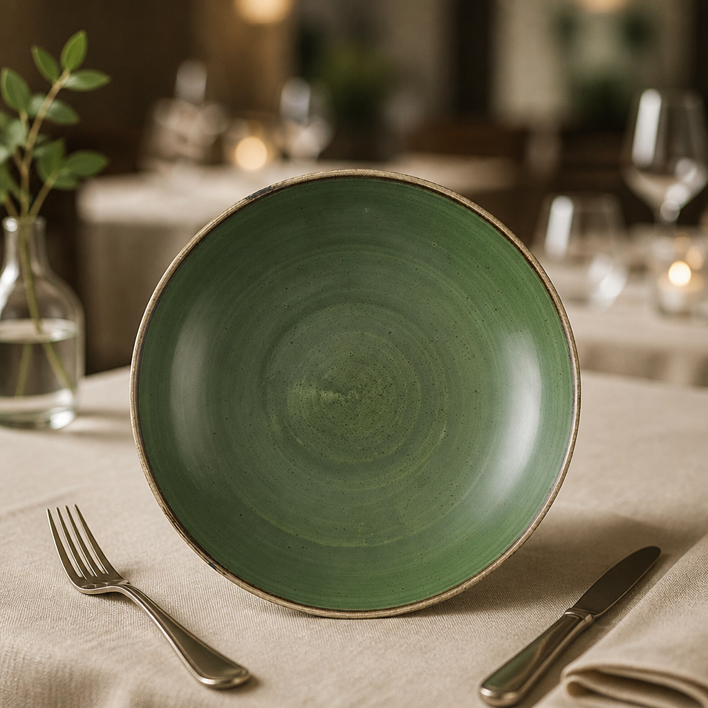 Commercial Coupe Bowls 247mm Green 12 Pack