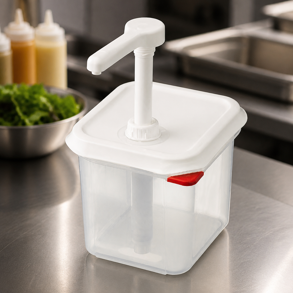 Commercial Sauce Dispenser with Pump 2.6L Squeeze Bottle