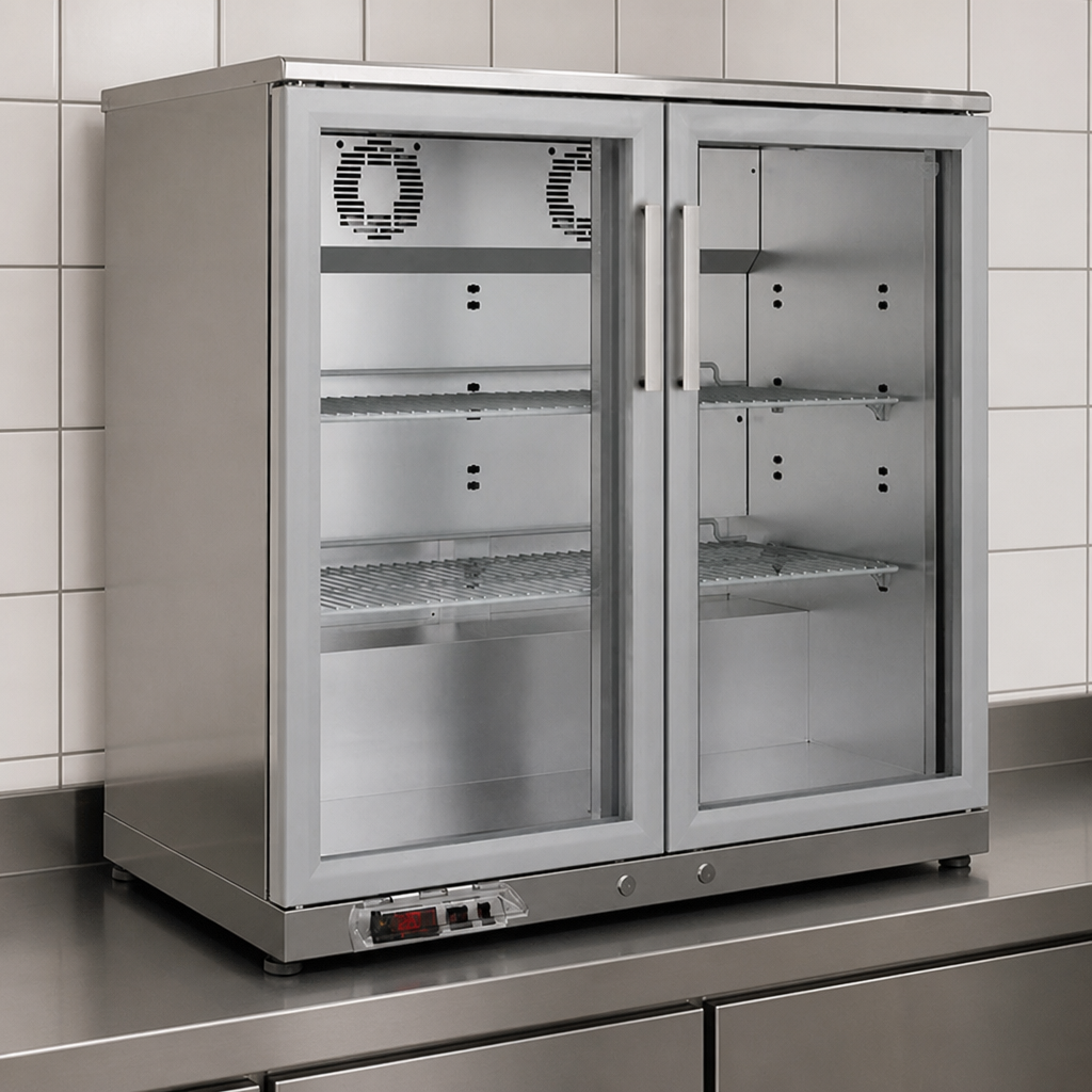 Commercial Back Bar Cooler 225Ltr with digital control