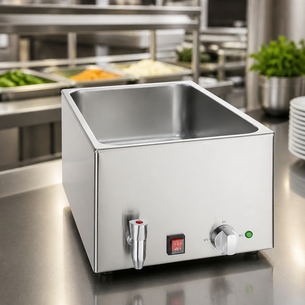 Commercial Bain Marie with Drain Tap 21Ltr Capacity