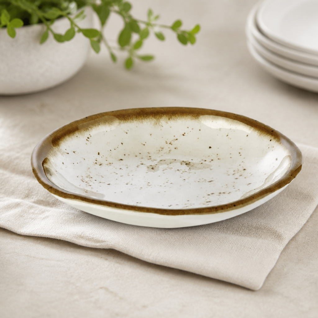 Commercial Melamine Bowl 155mm Shallow Dish