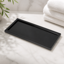 Commercial Acrylic Bathroom Presentation Tray Black 9x24cm