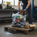 Premium Mixed Rags 10KG - Versatile Cleaning Solution in Assorted Colors - High-Quality Professional Grade for Industrial and Commercial Applications