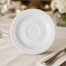 Commercial Ceramic Saucers 128mm - 12 Pack Eco Glaze
