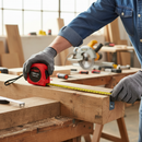 Professional Heavy Duty Contractors Tape Measure 7.5M with 25mm Wide Blade and Dual Metric and Inch Graduations