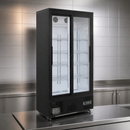 Commercial Upright Back Bar Cooler 490Ltr Sliding Doors