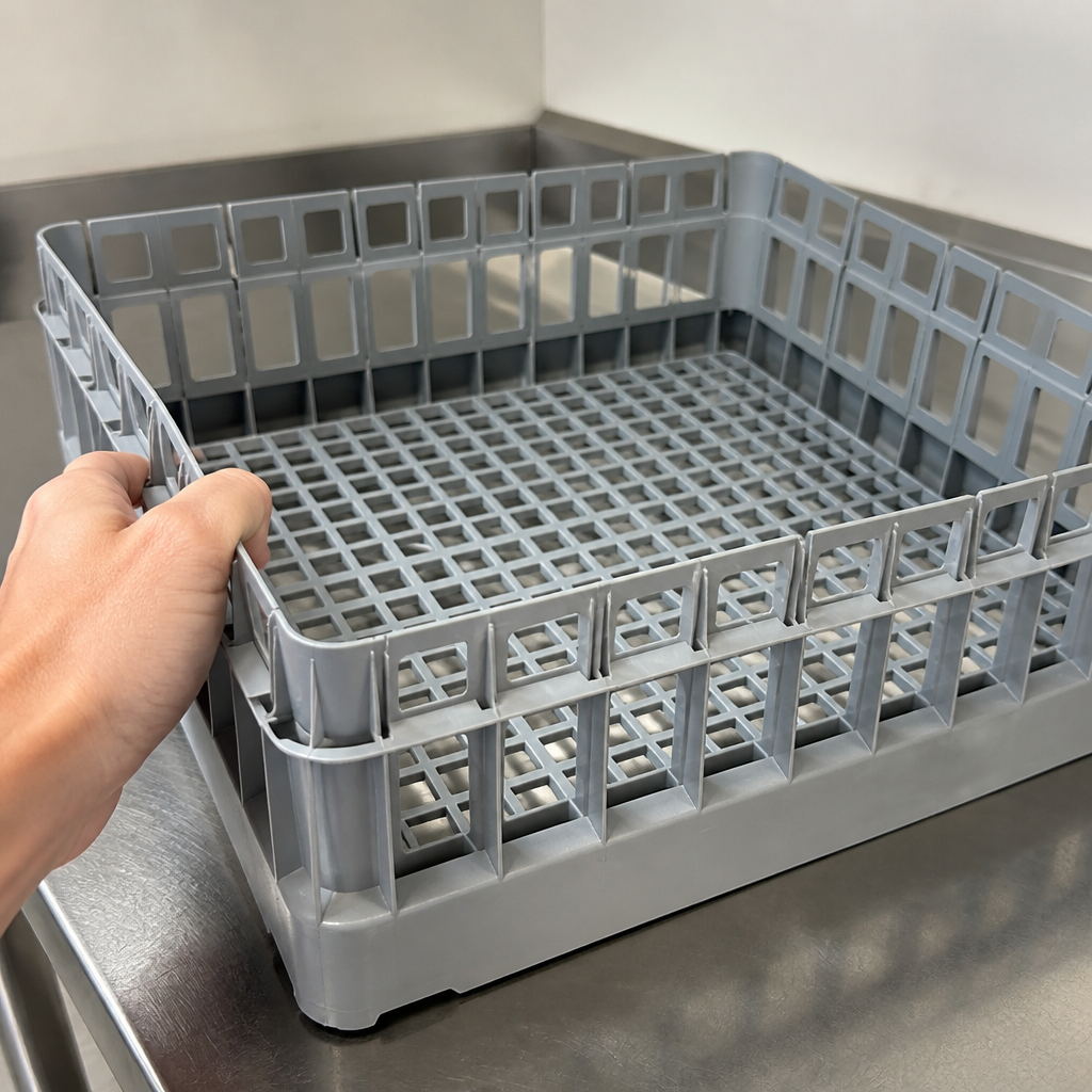 Commercial Warewasher Basket 500x500mm Tall Open Design