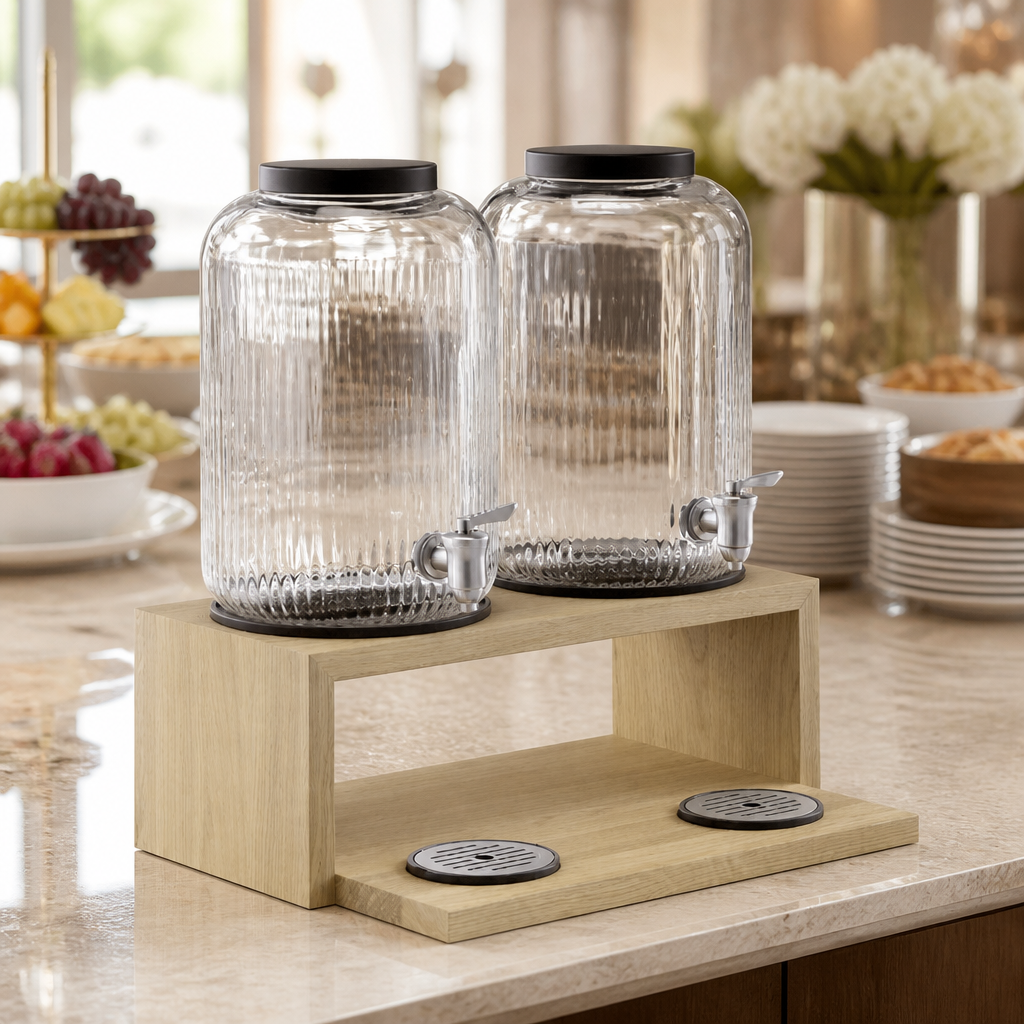 Commercial Dual Beverage Dispenser for hot and cold drinks