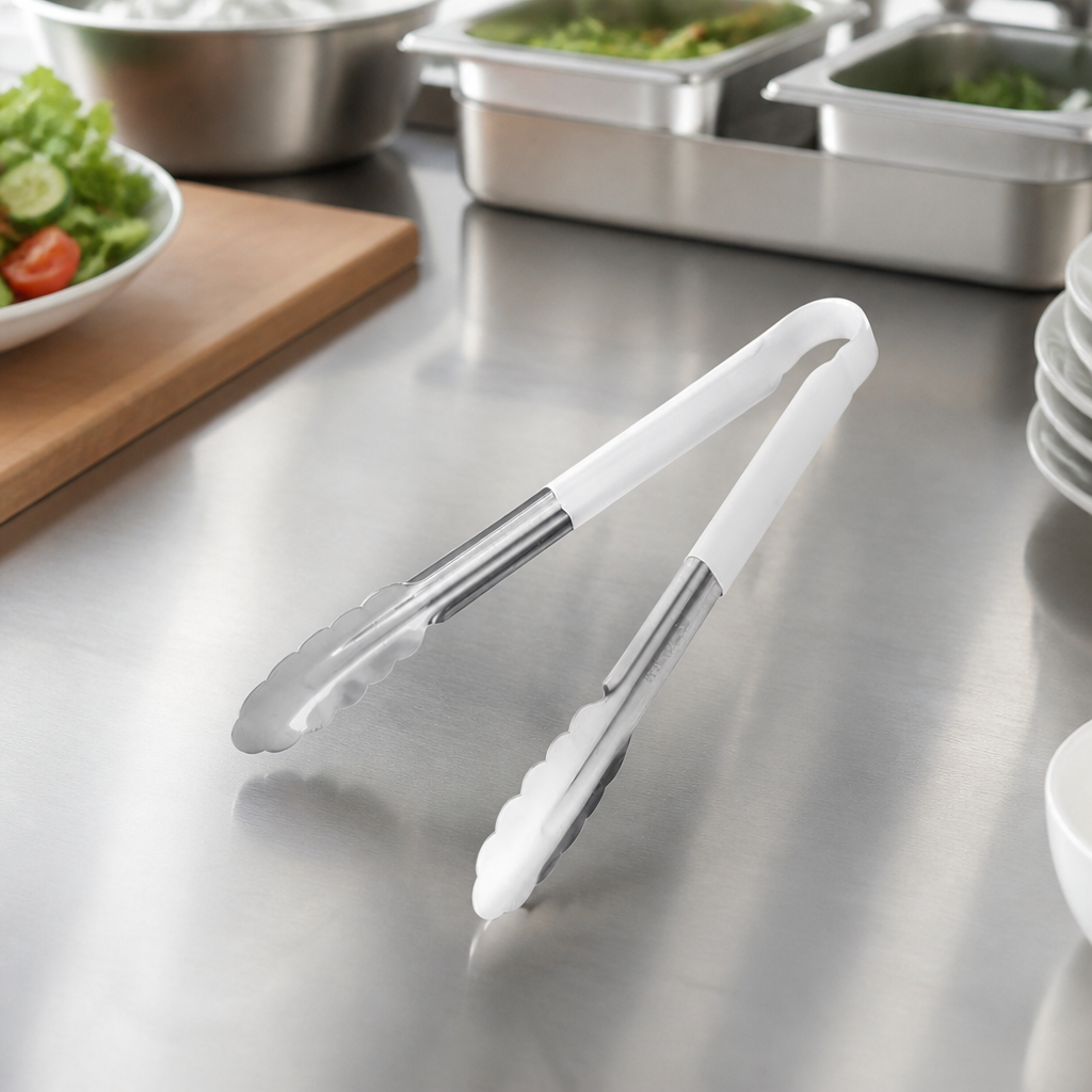 Commercial 300mm Colour Coded Serving Tongs Stainless Steel