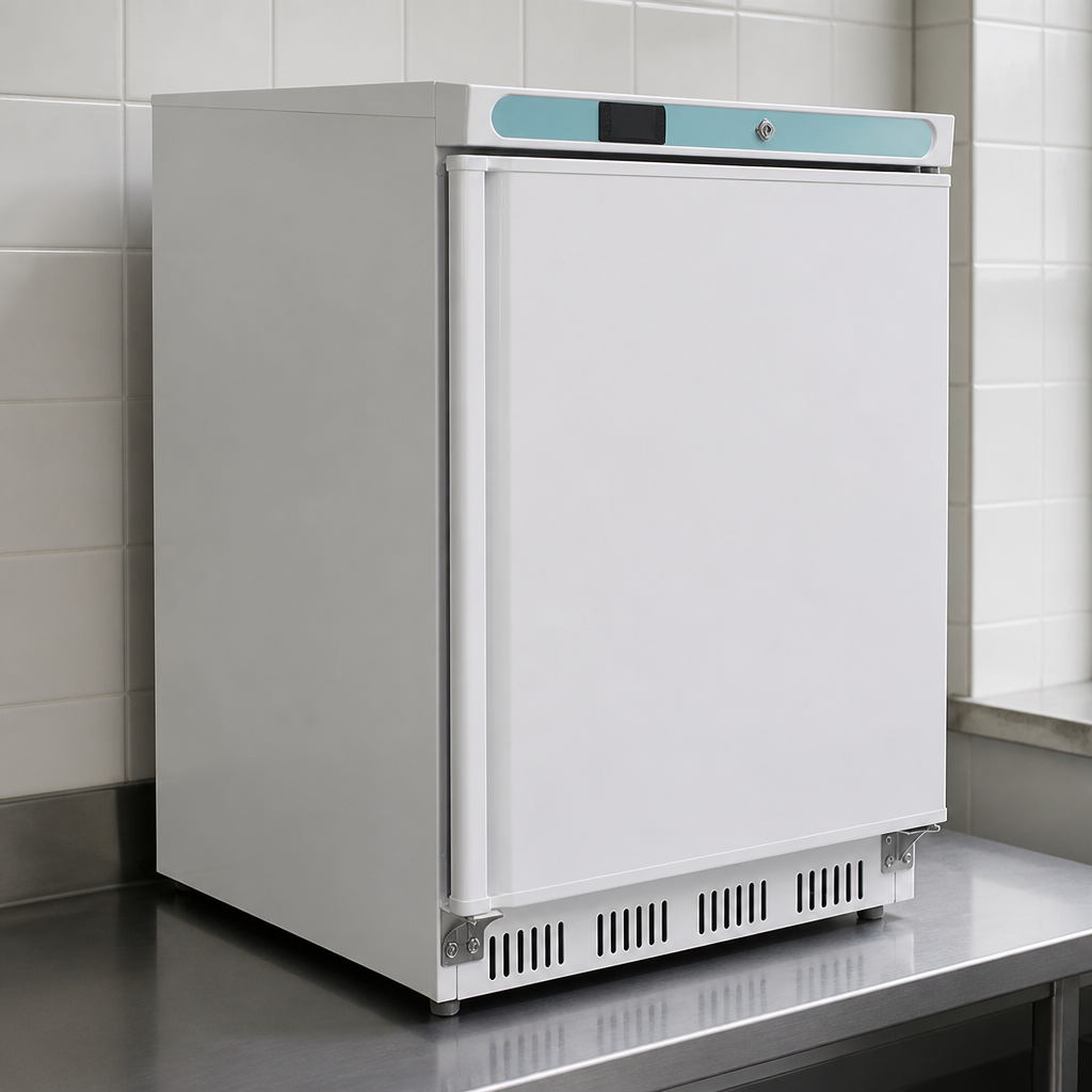 Commercial Under Counter Fridge 128L Solid Door Storage