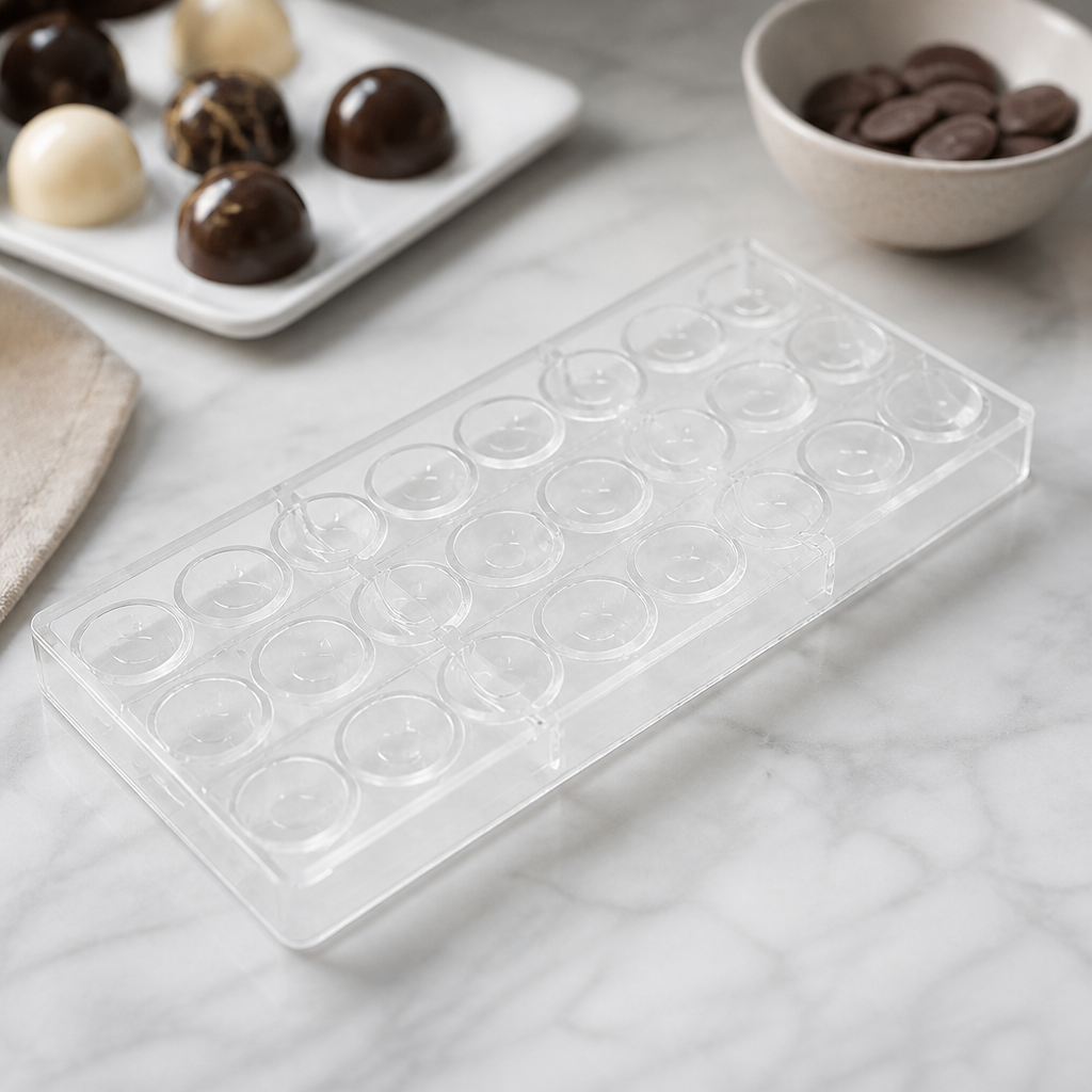 Commercial Chocolate Sphere Mould for 18 Spheres Polycarbonate
