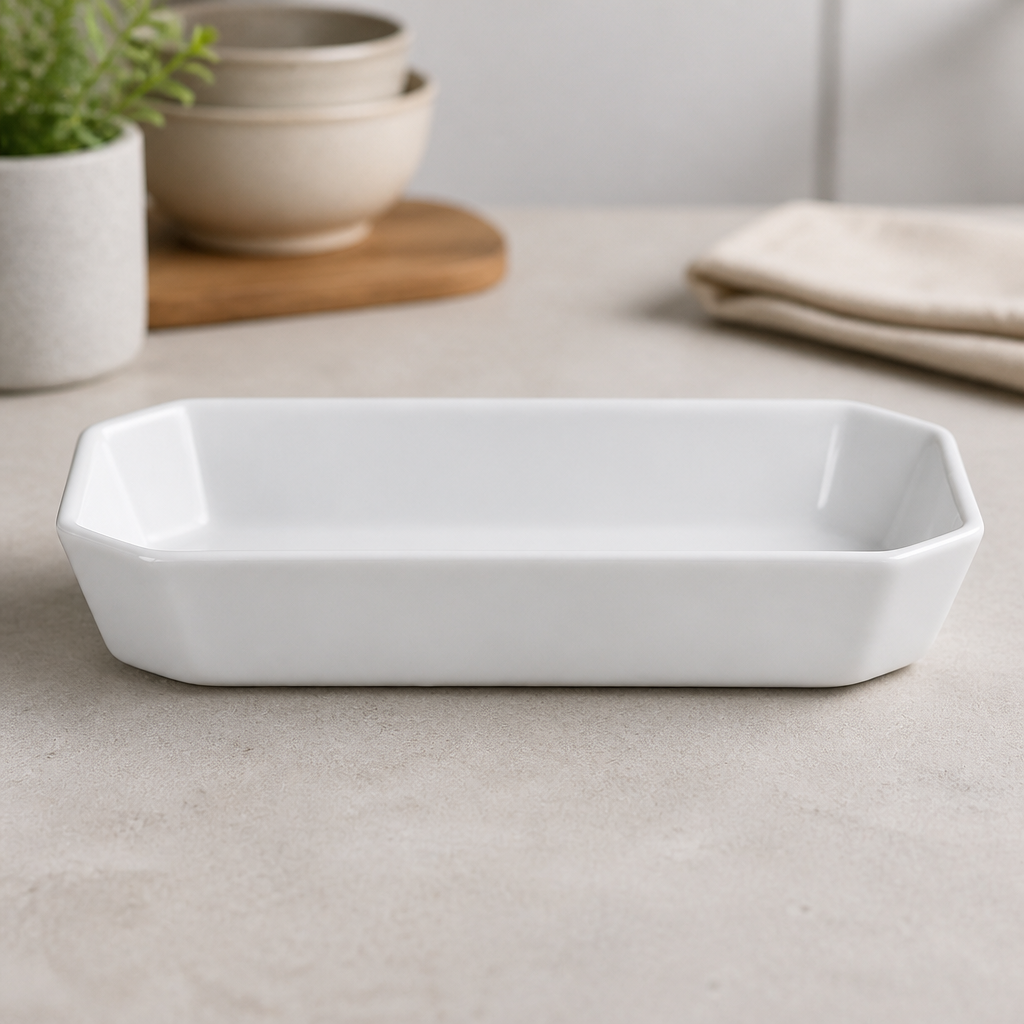 Commercial Rectangular Hors d'Oeuvre Dishes 235x122mm 6 Pack