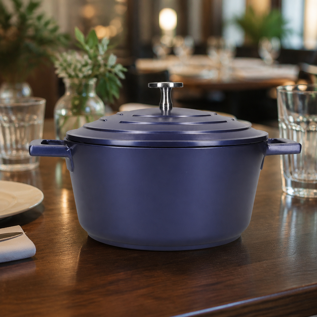 Commercial 2.5L Cast Aluminium Non-Stick Casserole Dish