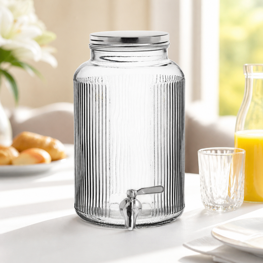 6Ltr Commercial Ribbed Punch Barrel for drinks service