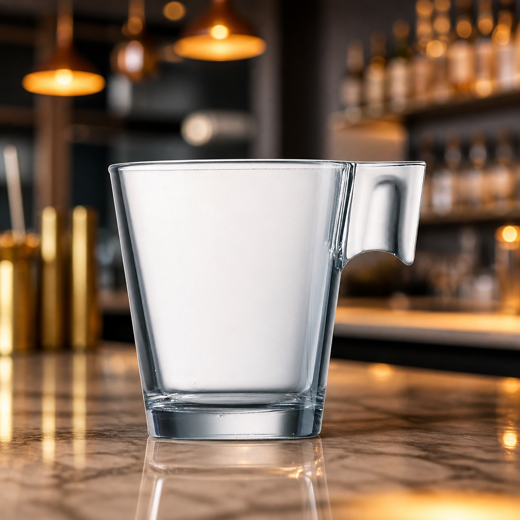 Commercial Latte Cups 220ml Tough Tempered Glass 48 Pack
