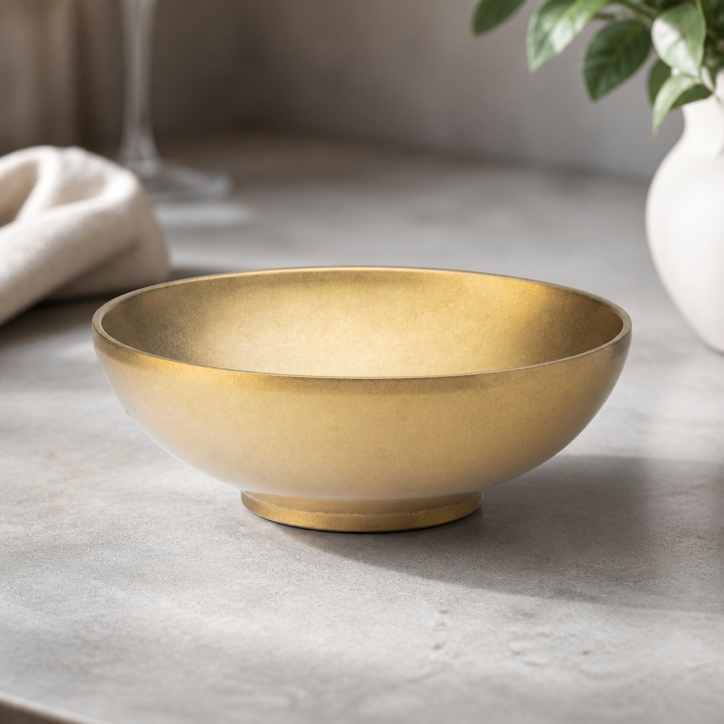 Commercial Ramen Bowls 180mm Double Walled Gold 6 Pack