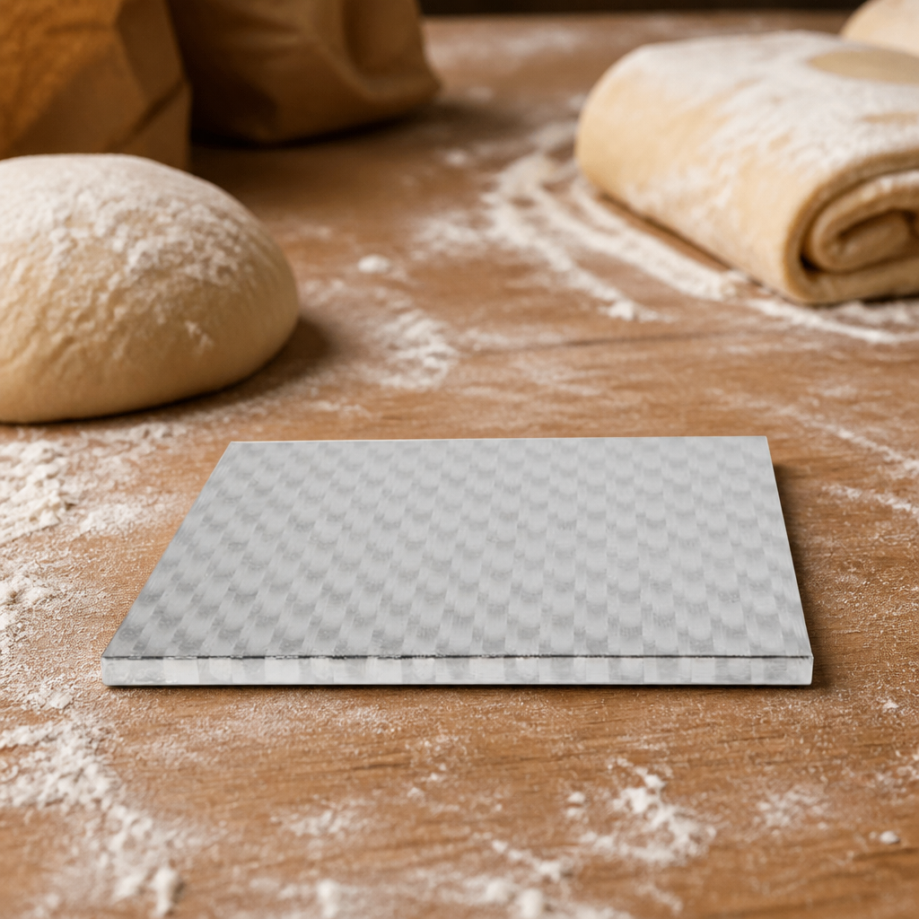 10 Inch Square Cake Board Foil Covered for Commercial Use