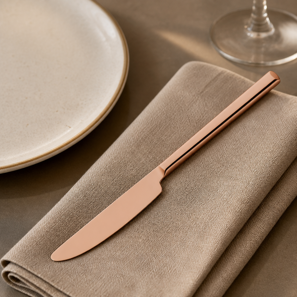Commercial Copper Table Knives 12 Pack Elegant Design