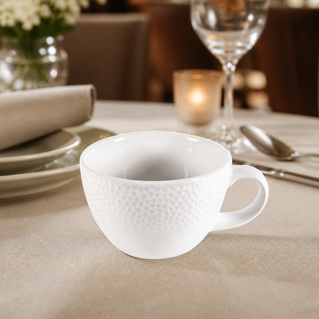 Isla Commercial Coffee Cups 340ml 12oz Super Vitrified Ceramic