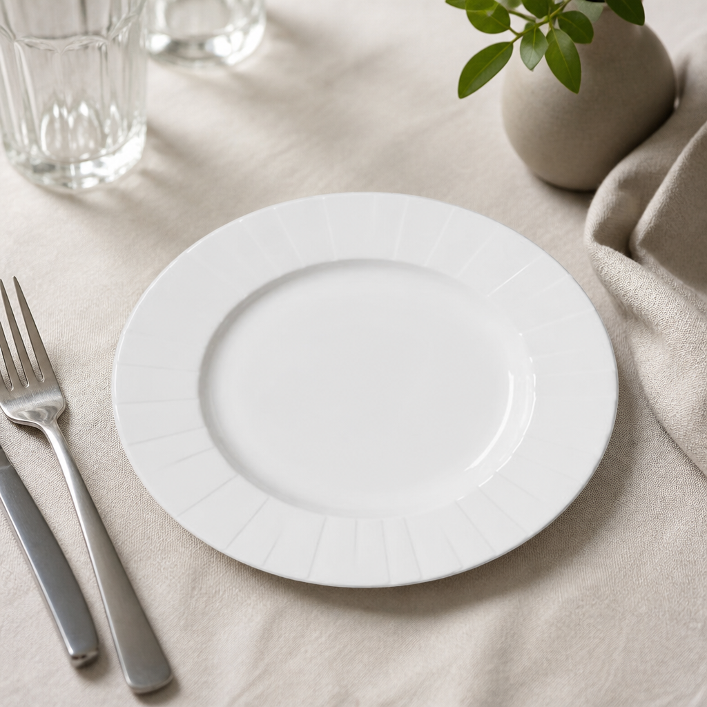 Mid Rim Plates 202.5mm - Commercial Dinnerware Set of 24