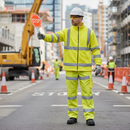 Professional High-Visibility Zip Through Microfleece Jacket in Yellow with Anti-Pill Fabric and Practical Side Pockets for Active Professionals