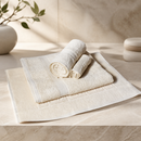 Commercial Spa Towel Set Cream - Bath, Hand, Face, Mat