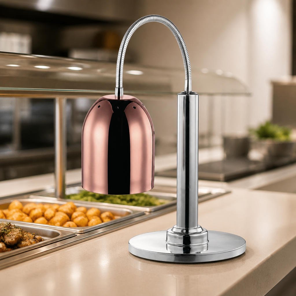 Commercial Copper Heat Shade for Food Warming