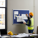 Premium Notice Board 4 Foot x 3 Foot - Smooth Felt Surface for Document Display - High-Quality Professional Grade for Industrial and Commercial App...