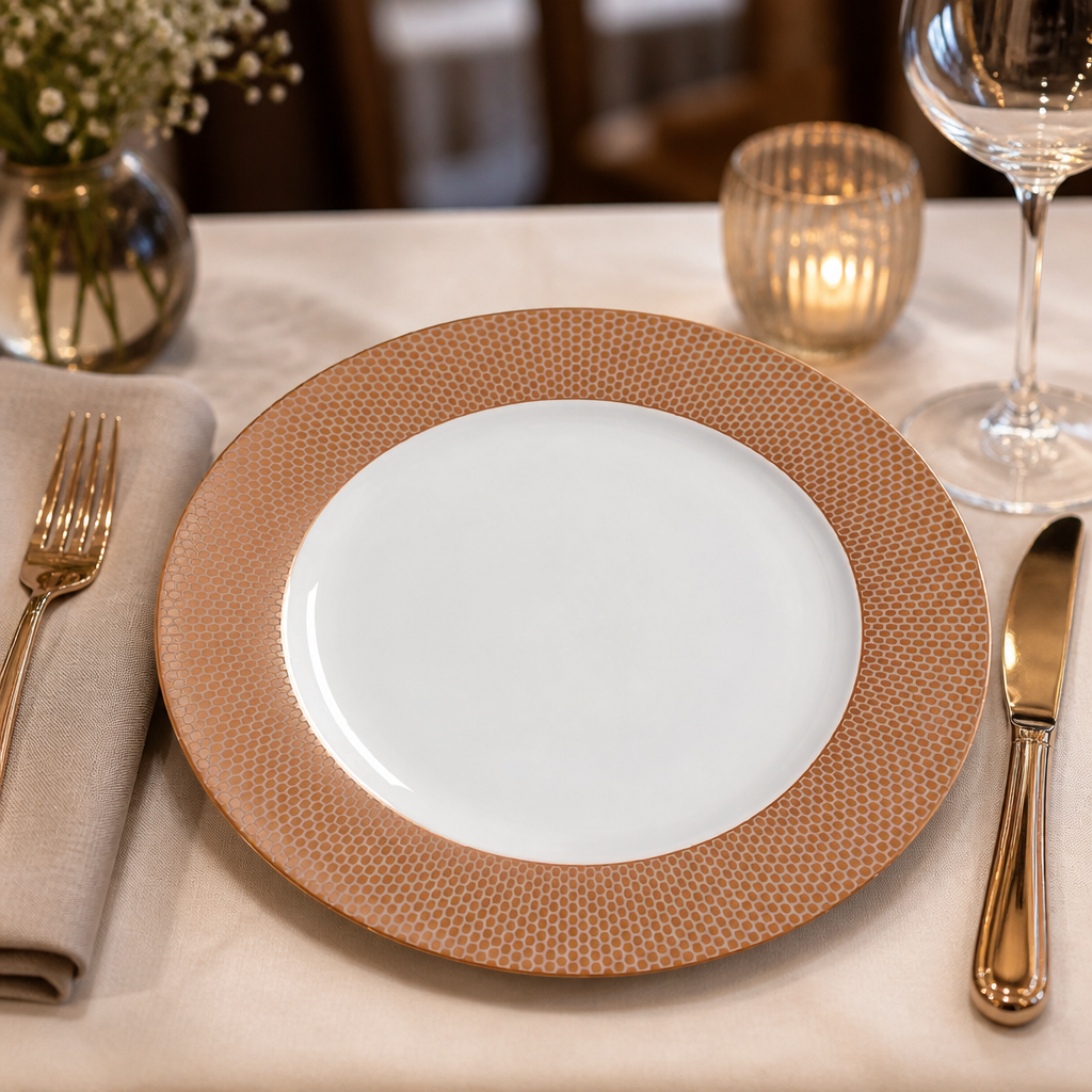 Commercial Bone China Plates 300mm 12 Pack