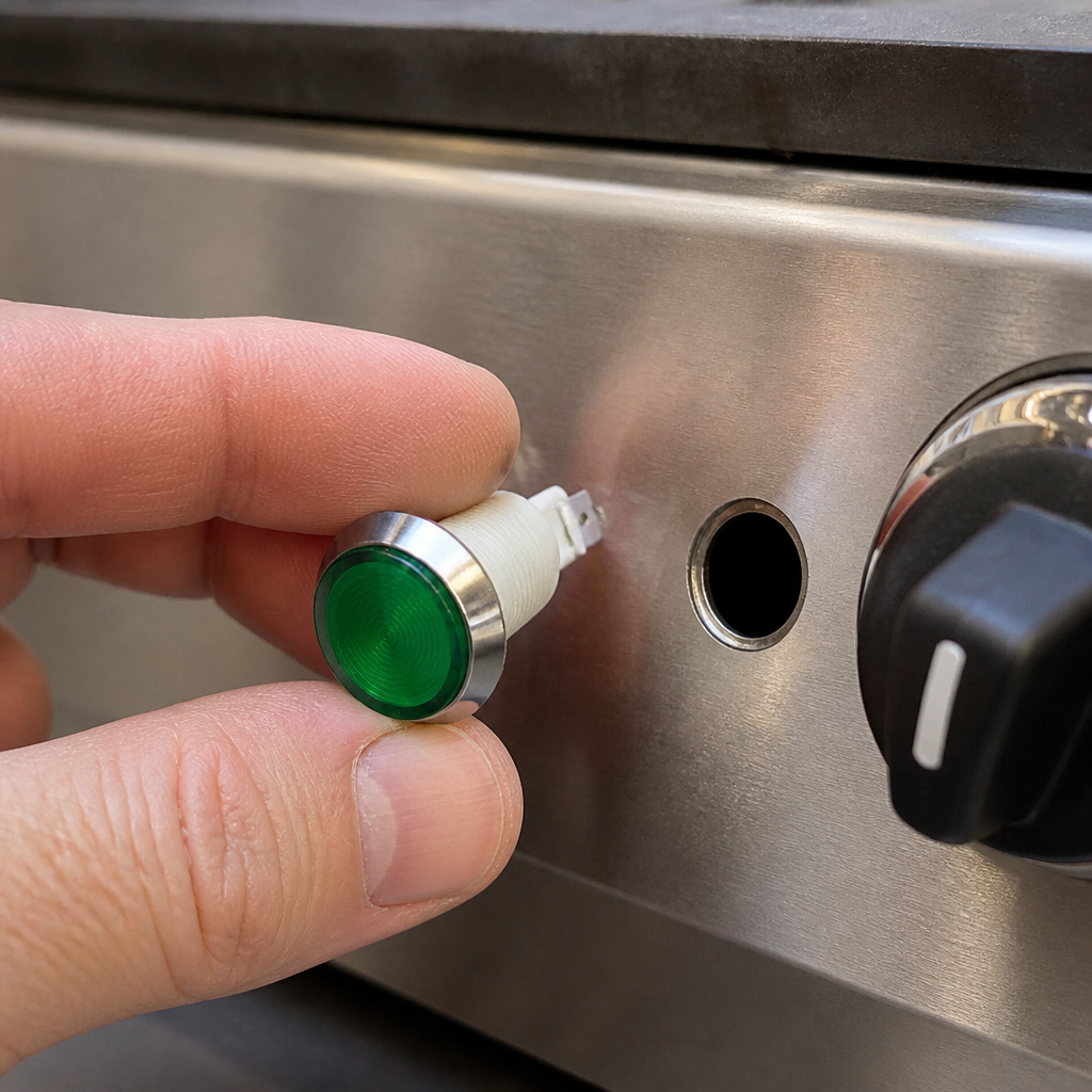 Commercial Replacement Indicator Light for Griddle Equipment